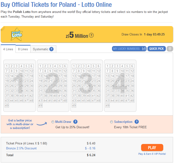 can lotto tickets be purchased online